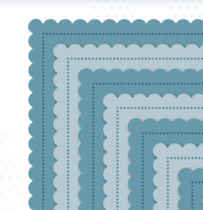 Jamie Rodgers Crafts Mats & Layers Collection - Scallop Edge & Pierced Squares