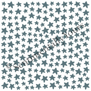 Sentimentally Yours 6 x 6 Stencil : Scattered Stars
