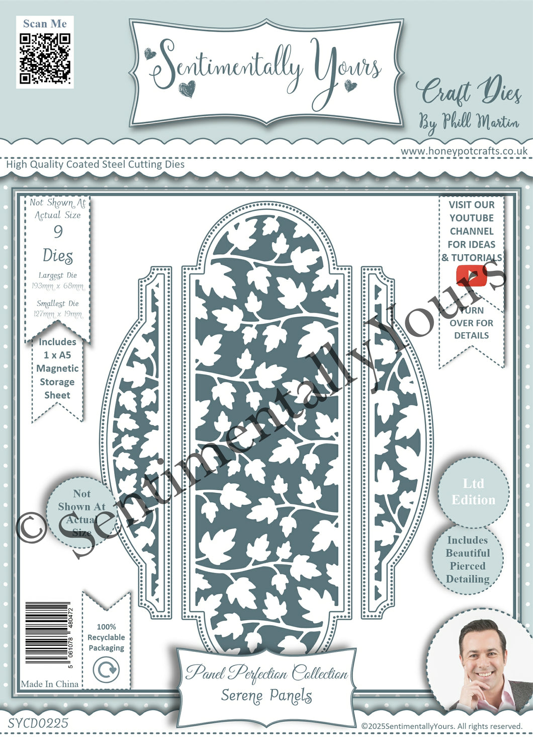 Phill Martin Sentimentally Yours Panel Perfection Collection - Serene Panels