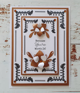 Phill Martin Sentimentally Yours A5 Clear Stamp Set - Frame Maker : Nouveau Flourish