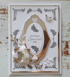 Phill Martin Sentimentally Yours A5 Clear Stamp Set - Frame Maker : Nouveau Flourish