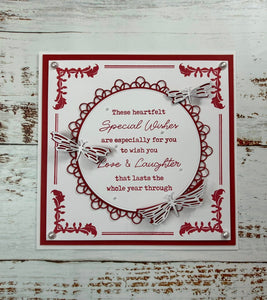 Phill Martin Sentimentally Yours A5 Clear Stamp Set - Frame Maker : Nouveau Flourish