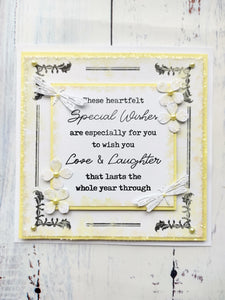 Phill Martin Sentimentally Yours A5 Clear Stamp Set - Frame Maker : Nouveau Flourish