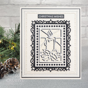 Dies by Sue Wilson Festive Collection - Stained Glass Candle
