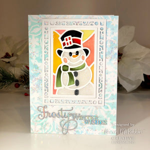 Dies by Sue Wilson Festive Collection - Stained Glass Snowman
