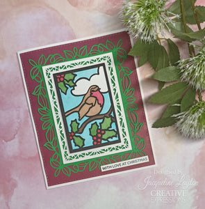 Dies by Sue Wilson Festive Collection - Stained Glass Christmas Songbird