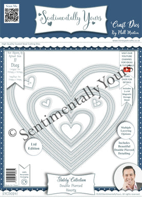Phill Martin Sentimentally Yours Stately Collection - Double Pierced Hearts