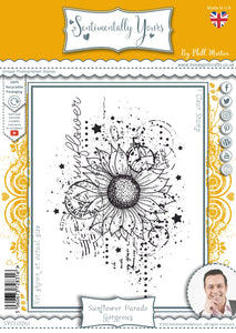 Phill Martin Sentimentally Yours A6 Clear Stamp - Sunflower Parade : Gorgeous