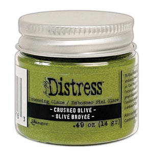Distress Embossing Glaze - Crushed Olive