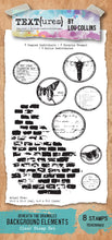 TEXT{ures} Beneath the Brambles Meadow Background Elements 4in x 8in Clear Stamp Set