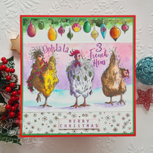 Pink Ink Designs A5 Clear Stamp Set - Christmas Series : Three French Hens