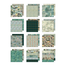 Tim Holtz Idea-ology - Palette Collection : Teal 12 x 12 Paper Pad