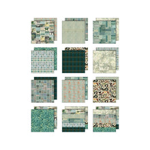 Tim Holtz Idea-ology - Palette Collection : Teal 8 x 8 Paper Pad
