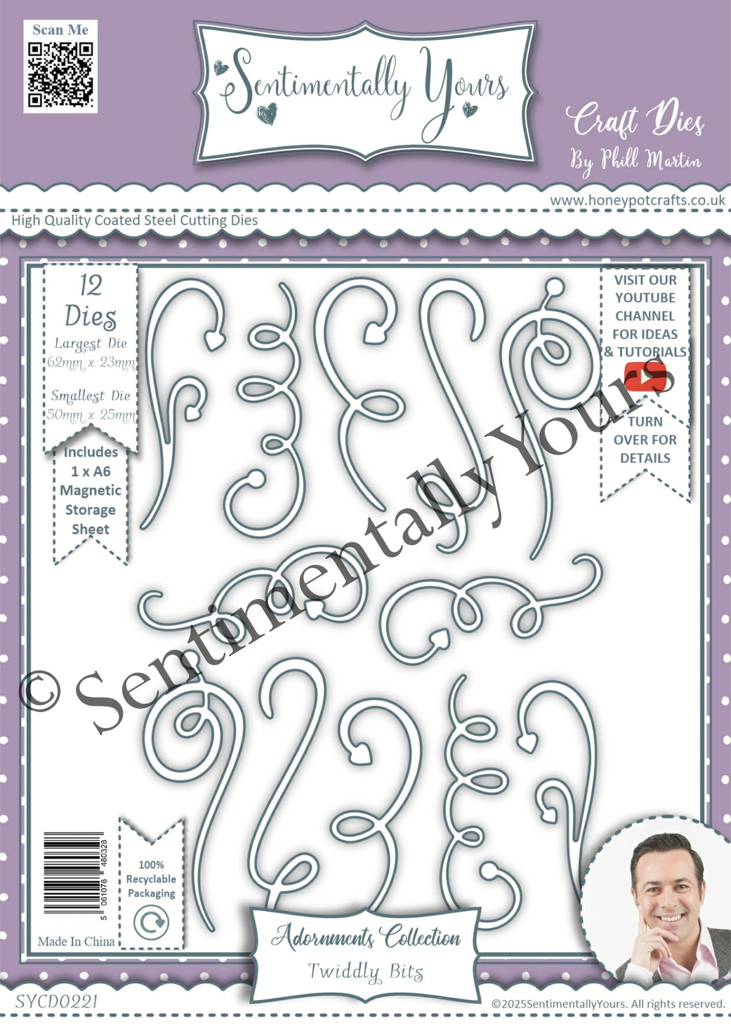 Phill Martin Sentimentally Yours Adornments Collection - Twiddly Bits