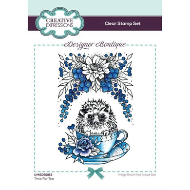 Creative Expressions Designer Boutique A6 Clear Stamp - Time For Tea