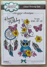 Pre-Loved : Creative Expressions Designer Boutique A6 Clear Stamp Set - From Owl Of Us