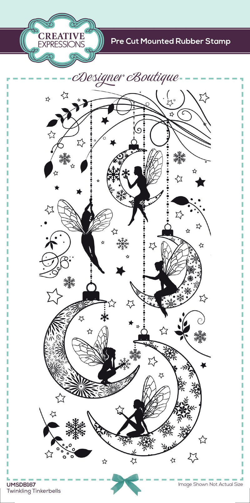 Creative Expressions Designer Boutique DL Rubber Stamp Twinkling