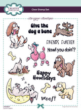 Creative Expressions Designer Boutique A5 Clear Stamp Set - Canine Capers