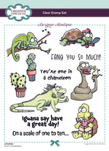 Creative Expressions Designer Boutique A5 Clear Stamp Set - One in a Chameleon