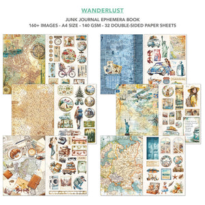 Ciao Bella Wanderlust A4 Junk Journal Ephemera Book