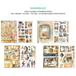 Ciao Bella Wanderlust A4 Junk Journal Ephemera Book