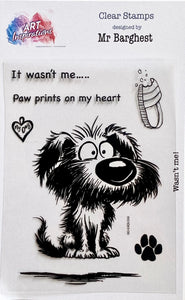 Art Inspirations Mr Barghest A7 Stamp Set - Wasn't Me