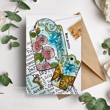 Woodware Clear A5 Stamp Set - Garden Tags