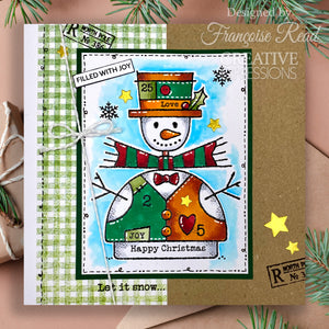 Woodware Clear Magic Single - Wooden Snowman