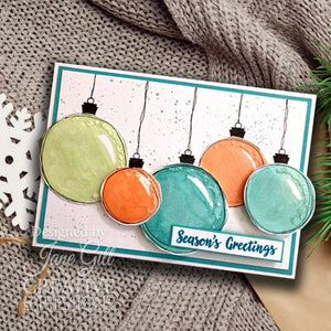 Woodware Clear Magic Single - Paintable Baubles Circles