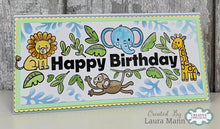 Creative Expressions DL Clear Stamp - Birthday Safari