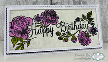 Creative Expressions DL Clear Stamp - Birthday Florals