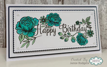 Creative Expressions DL Clear Stamp - Birthday Florals