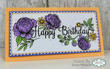 Creative Expressions DL Clear Stamp - Birthday Florals