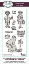 Sue Wilson Vintage Wisdom Collection - Ethel and Ralph’s Homelife Clear Stamp Set