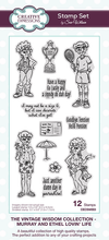 Sue Wilson Vintage Wisdom Collection - Murray and Ethel Lovin’ Life Clear Stamp Set