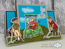 Sue Wilson Vintage Wisdom Collection - Murray, Ethel and Ralph Tee Off Clear Stamp Set