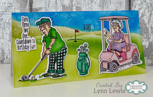 Sue Wilson Vintage Wisdom Collection - Murray, Ethel and Ralph Tee Off Clear Stamp Set