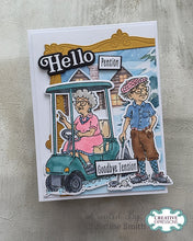 Sue Wilson Vintage Wisdom Collection - Murray, Ethel and Ralph Tee Off Clear Stamp Set