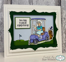 Sue Wilson Vintage Wisdom Collection - Murray, Ethel and Ralph Tee Off Clear Stamp Set