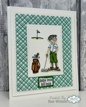 Sue Wilson Vintage Wisdom Collection - Murray, Ethel and Ralph Tee Off Clear Stamp Set
