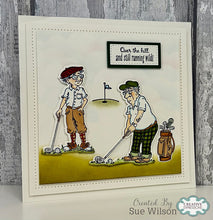 Sue Wilson Vintage Wisdom Collection - Murray, Ethel and Ralph Tee Off Clear Stamp Set