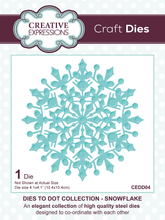 Creative Expressions Dies to Dot Collection - Snowflake