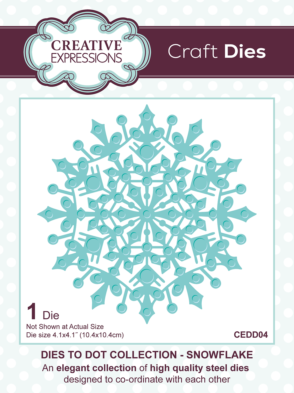 Creative Expressions Dies to Dot Collection - Snowflake