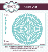 Creative Expressions Dies to Dot Collection - Dotty Circle 3mm & 6mm