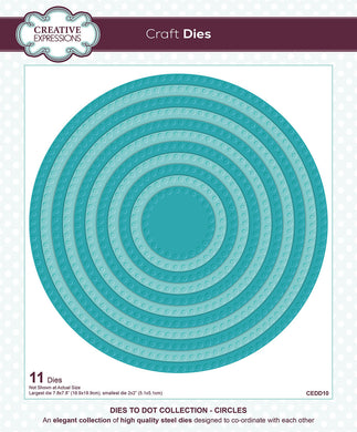 Creative Expressions Dies to Dot Collection - Circles