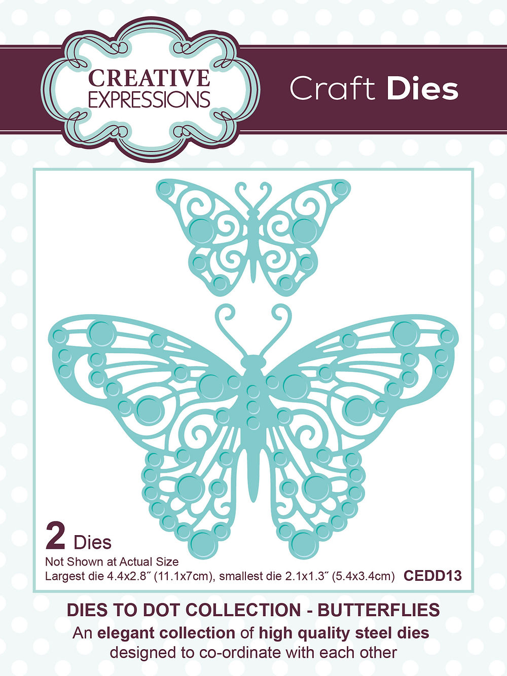 Creative Expressions Dies to Dot Collection - Butterflies