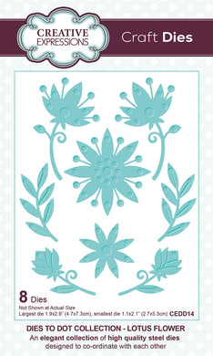 Creative Expressions Dies to Dot Collection - Lotus Flower