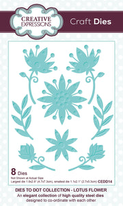 Creative Expressions Dies to Dot Collection - Lotus Flower