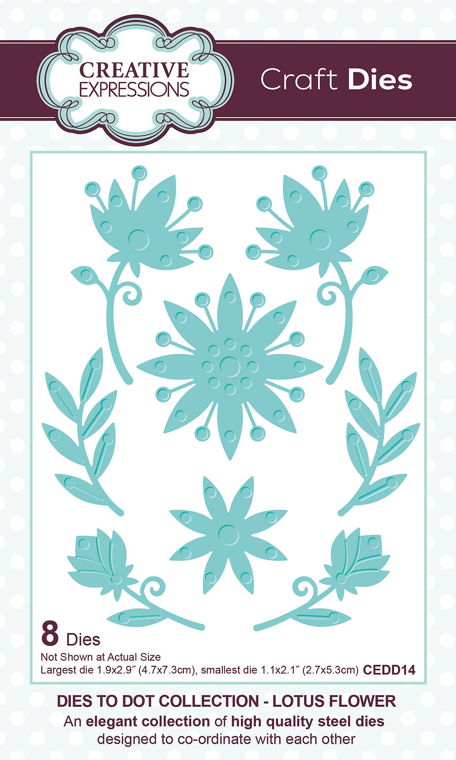Creative Expressions Dies to Dot Collection - Lotus Flower