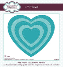 Creative Expressions Dies to Dot Collection - Hearts